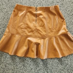Faux Leather Skirt